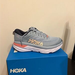 HOKA Women’s BONDI 7 shoe 

Color: BLUE FOG / OMBRE BLUE
